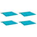 hynder til havestol 4 stk. 50x50x3 cm stof turkis