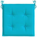 hynder til havestol 4 stk. 50x50x4 cm stof turkis