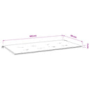 Stolepude Oxford stof Turkis 100 x 50 x 3 cm