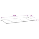 hynde til havebænk 120x50x3 cm striber oxfordstof blå og hvid