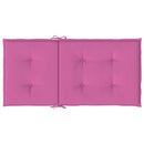 stolehynder m. lav ryg 2 stk. stof pink