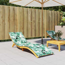 Lounger Pude Blad Bladmønster 200 x 70 x 3 cm Oxford stof