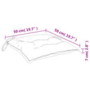 stolehynder 4 stk. 50x50x7 cm oxfordstof turkis