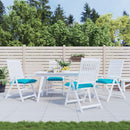 stolehynder 4 stk. 50x50x7 cm oxfordstof turkis