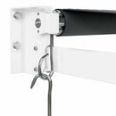 foldemarkise 4,5x3 m stof og aluminium antracitgrå
