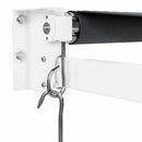 foldemarkise 5x3 m stof og aluminium antracitgrå