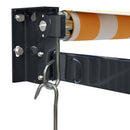 foldemarkise manuel betjening 3x2,5 m stof aluminium gul hvid