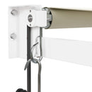 foldemarkise 3x2,5 m automatisk betjening cremefarvet