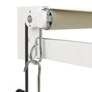foldemarkise 5x3 m automatisk betjening cremefarvet