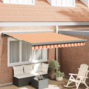 foldemarkise 3x2,5 m stof og aluminium gul og hvid