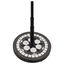 parasolfod 12 kg rund sort og hvid