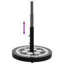 parasolfod 12 kg rund sort og hvid