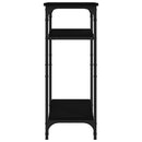 sidebord 40x30x75 cm konstrueret træ sort