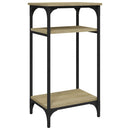 sidebord 40x30x75 cm konstrueret træ sonoma-eg