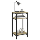 sidebord 40x30x75 cm konstrueret træ sonoma-eg
