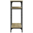 sidebord 40x30x75 cm konstrueret træ sonoma-eg