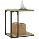 sidebord 50x35x52 cm konstrueret træ sonoma-eg