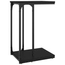 sidebord 40x30x60 cm konstrueret træ sort