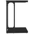 sidebord 40x30x60 cm konstrueret træ sort