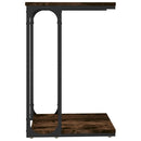 sidebord 40x30x60 cm konstrueret træ røget egetræsfarve
