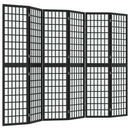 6-panels rumdeler 240x170 cm foldbar japansk stil sort