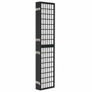 6-panels rumdeler 240x170 cm foldbar japansk stil sort