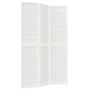 3-panels rumdeler 120x170 cm foldbar japansk stil hvid