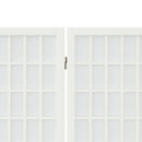 3-panels rumdeler 120x170 cm foldbar japansk stil hvid