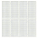 4-panels rumdeler 160x170 cm foldbar japansk stil hvid