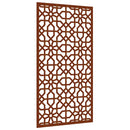 udendørs vægdekoration 105x55 cm maurisk design cortenstål