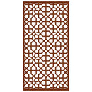 udendørs vægdekoration 105x55 cm maurisk design cortenstål