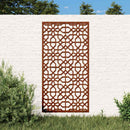 udendørs vægdekoration 105x55 cm maurisk design cortenstål