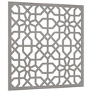 udendørs vægdekoration 55x55 cm maurisk design cortenstål