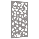 udendørs vægdekoration 105x55 cm ahornbladdesign cortenstål