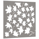 udendørs vægdekoration 55x55 cm ahornbladdesign cortenstål