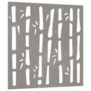 udendørs vægdekoration 55x55 cm bambusdesign cortenstål