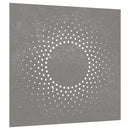 udendørs vægdekoration 55x55 cm soldesign cortenstål