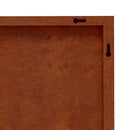 udendørs vægdekoration 105x55 cm fugledesign cortenstål