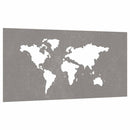 udendørs vægdekoration 105x55 cm verdenskortdesign cortenstål