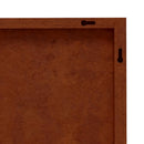 udendørs vægdekoration 105x55 cm bladdesign cortenstål