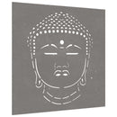 udendørs vægdekoration 55x55 cm Buddha-design cortenstål