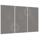 udendørs vægdekoration 3 dele 105x55 cm soldesign cortenstål