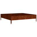 højbed 100x100x26 cm cortenstål