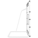 fodbold-rebounder med net 184x61x123 cm stål og PE sort og hvid