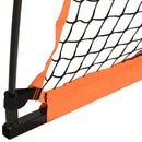 bærbart baseballnet 183x182x183 cm polyester stål sort orange