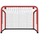 hockeymål med net 68x32x47 cm stål og polyester rød og sort