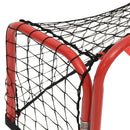 hockeymål med net 68x32x47 cm stål og polyester rød og sort