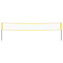 badmintonnet 600x155 cm PE-stof gul og sort