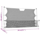 fodbold-rebounder 183x85x120 cm polyester sort og gul