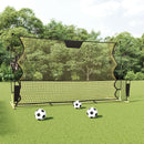 fodbold-rebounder 183x85x120 cm polyester sort og gul